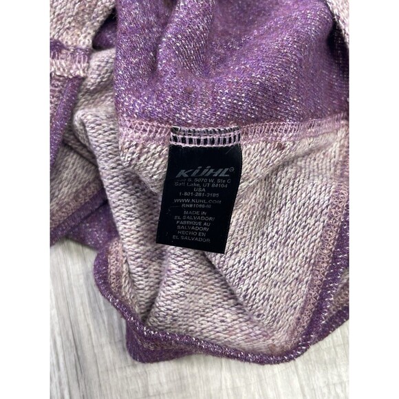 Kuhl Nova Pullover Cowl Neck Sweater Light Weight Knit Purple Womens Medium X - Picture 7 of 8